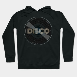 Retro Space Disco Vintage Vinyl Record Hoodie